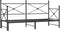 vidaXL - Slaapbank - met - onderschuifbed - zonder - matras - 80x200cm - staal - zwart