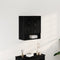 vidaXL - Wandkast - Zwart - Eiken - 60x30x70 - cm - Gelaagd - Hout