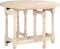 vidaXL - Eettafel - rond - 110x76 - cm - massief - mangohout