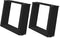 vidaXL - Salontafelpoten - 2 - st - U-vormig - 50x(30-31) - cm - staal - zwart
