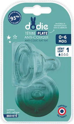 Dodie Speen Plat Grote Hals Sil. Debiet 1 0-6m