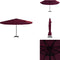 vidaXL - Parasol - met - aluminium - paal - 500 - cm - bordeauxrood