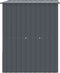 vidaXL - Hondenhok - met - dak - 165x153x181 - cm - gegalvaniseerd - staal - antraciet