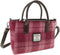 Handtas Brora Roze (Salmon Pink) - Ritssluiting - Draagband - Harris Tweed - Glen Appin of Scotland