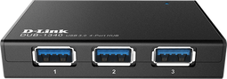 D-Link DUB-1340 - 4-Port USB Hub - USB 3.0 - Zwart