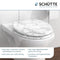 SCHÜTTE WC-Bril 80194 MARMOR STONE - MDF-Hout - Soft Close - Verchroomde Scharnieren - Belastbaar tot 175 kg - Decor - 3-zijdige Print