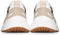 PS Poelman TOKIO - Dames sneakers - Vetersluiting met chunky zool - Beige met combinatie