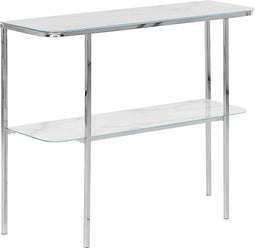 Beliani CALVERT - Consoletafel - Wit - Veiligheidsglas