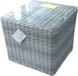 Eurofleur aanbieding - Toscane relax side table 50x50x45 cm kobo grey