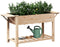 vidaXL - Tuinbak - met - Planken - 155x59x76 - cm - Massief - Grenenhout