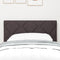 vidaXL - Hoofdbord - met - Diamant - Blokken - Ontwerp - - - Donkerbruin - - - 80 - cm - - - Stof