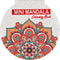 Mini Mandala Kleurboek - Kleurboek voor Kinderen - 48 Pagina's - 12 x 12 cm - Rood