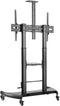 Gembird TVS-100T-02 - Vloerstandaard - Metalen verrijdbaar met zwenkwielen - Geschikt voor TV's tot 100