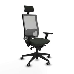 Bureaustoel met hoofdsteun Piqueras y Crespo 3D066G1 Zwart