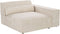 HELLNAR - Hoekbank 2-zits - Beige - Rechtszijdig - Fluweel