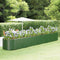 vidaXL - Plantenbak - 554x100x68 - cm - gepoedercoat - staal - groen
