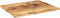 vidaXL - Tafelblad - rechthoekig - 110x80x2,5 - cm - massief - ruw - mangohout
