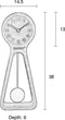 Zuiver Pendulum - Klok - Terrazzo - Wit
