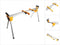 DeWalt DE7023 - Universeel onderstel voor afkort- en verstekzagen - Draagvermogen 227 kg - Werkhoogte 81 cm