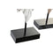 Decoratieve figuren DKD Home Decor 21 x 7,5 x 38,5 cm Beige Gouden Bruin Wit Koloniaal Afrikaanse...
