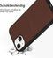 Accezz iPhone 13 - Back Cover - Premium Leather Card Slot - Bruin