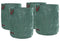 vidaXL - Tuinafvalzakken - met - Handvaten - - - 4 - stuks - - - Vouwbaar - - - Rond - - - Groen - - - 500 - L