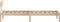 vidaXL - Bedframe - massief - hout - 75x190 - cm