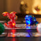 Bakugan - 1 Bakugan Nova Light Seizoen 5 en 2 kaarten - 6 jaar oud - Real Model Boking