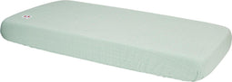 Lodger Slumber - Hoeslaken Ledikant Baby - Ademend - Groen - 70x140 cm