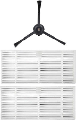 Ecopulse 2000PA - Robotstofzuiger onderdelen - 1x Brush 2x Filters - Wit Zwart