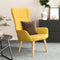 vidaXL Relaxstoel stof taupe