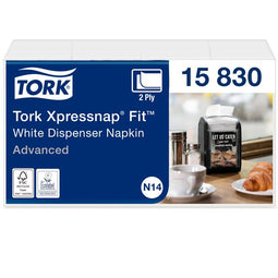 Tork - Servet n14 advanced multifold 2laags wit | 6 stuks