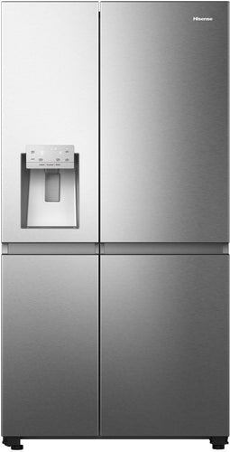 Hisense RS818N4IID - Side-by-Side Koel-Vriescombinatie - Water- en IJsdispenser - Zwart