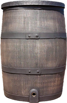 Roto regenton 140 liter bruin met 3/4 messing