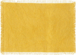 5Five - Maha Placemats - Onderleggers - 45x30 cm - 4st - Katoen - Geel