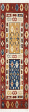 VOSKEHAT - Kelim vloerkleed - Multicolor - 80 x 300 cm - Wol