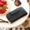 Selencia Hoesje Geschikt voor Samsung Galaxy A51 Hoesje Met Pasjeshouder - Selencia Surya 2-in-1 Uitneembare Vegan Lederen Bookcase - Zwart