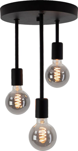 EGLO Wilmcote - Plafondlamp - 3 lichtpunten - Ø 28 cm - Zwart