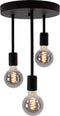 EGLO Wilmcote - Plafondlamp - 3 lichtpunten - Ø 28 cm - Zwart