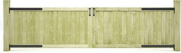 vidaXL - Poorten - 2 - st - 300x75 - cm - geïmpregneerd - grenenhout