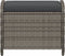 vidaXL - Tuinkruk - met - kussen - 58x46x46 - cm - poly - rattan - grijs
