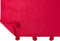 J-Line Plaid Pompom - fleece deken - polyester - fushia - 170 x 130 cm - woonaccessoires