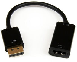 Startech.com DP2HD4KS - DisplayPort naar HDMI Kabel - 15cm - Zwart