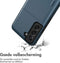 imoshion Hoesje Geschikt voor Samsung Galaxy S22 Hoesje - Ruimte voor 2 pasjes - imoshion Backcover met pasjeshouder - Donkerblauw