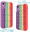 iMoshion Hoesje Geschikt voor iPhone Xr Hoesje Siliconen - iMoshion Pop It Fidget Toy - Pop It hoesje - Rainbow