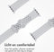 imoshion Sport⁺ bandje - Geschikt voor Apple Watch 1, 2, 3, 4, 5, 6, 7, 8, 9, 10 (42 mm), SE - 38/40/41 mm - Grijs - M/L