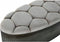 Kruk DKD Home Decor Beige Metaal Polyester Donkerbruin (121 x 44 x 47,5 cm)