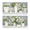 Schilderij Home ESPRIT Wit Grijs Romantiek 140 x 3 x 70 cm (2 Stuks)