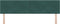 vidaXL - Hoofdbord - met - Knopen - Donkergroen - 180 - cm - Velvet