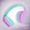 PowerLocus P1 - Kinder Koptelefoon Draadloos - Veilig volume 85 dB - Paars/Teal